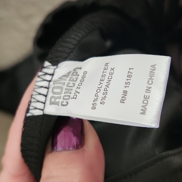 BUTTER SOFT ☆ MIDNITE BLACK ☆ FAUX LEATHER CARGO PANTS ☆ 2x ☆ NWT - Picture 11 of 12